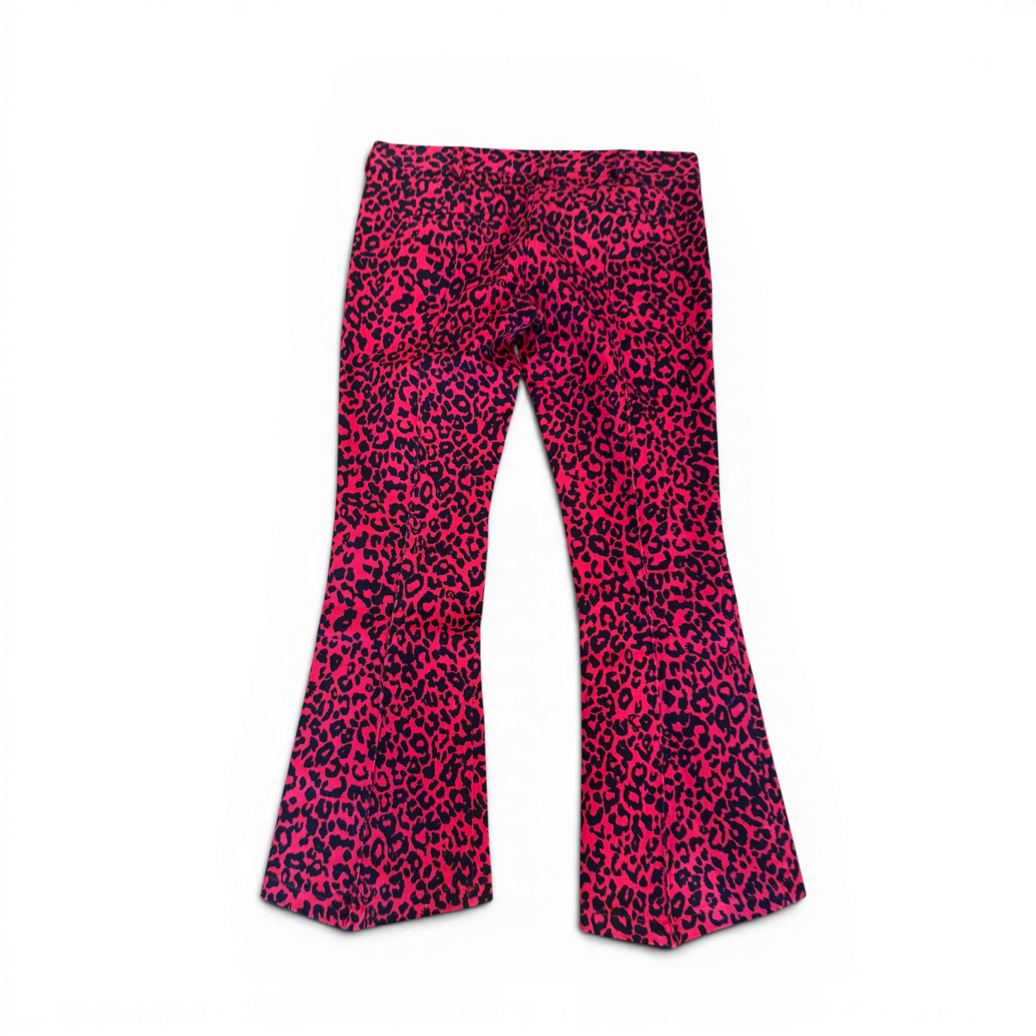 Balmain by Christophe Decarnin Leopard Print Flared Denim