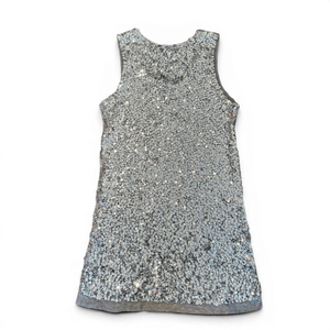 Balmain SS08 by Christophe Decarnin Embellished Metallic Silk Dress