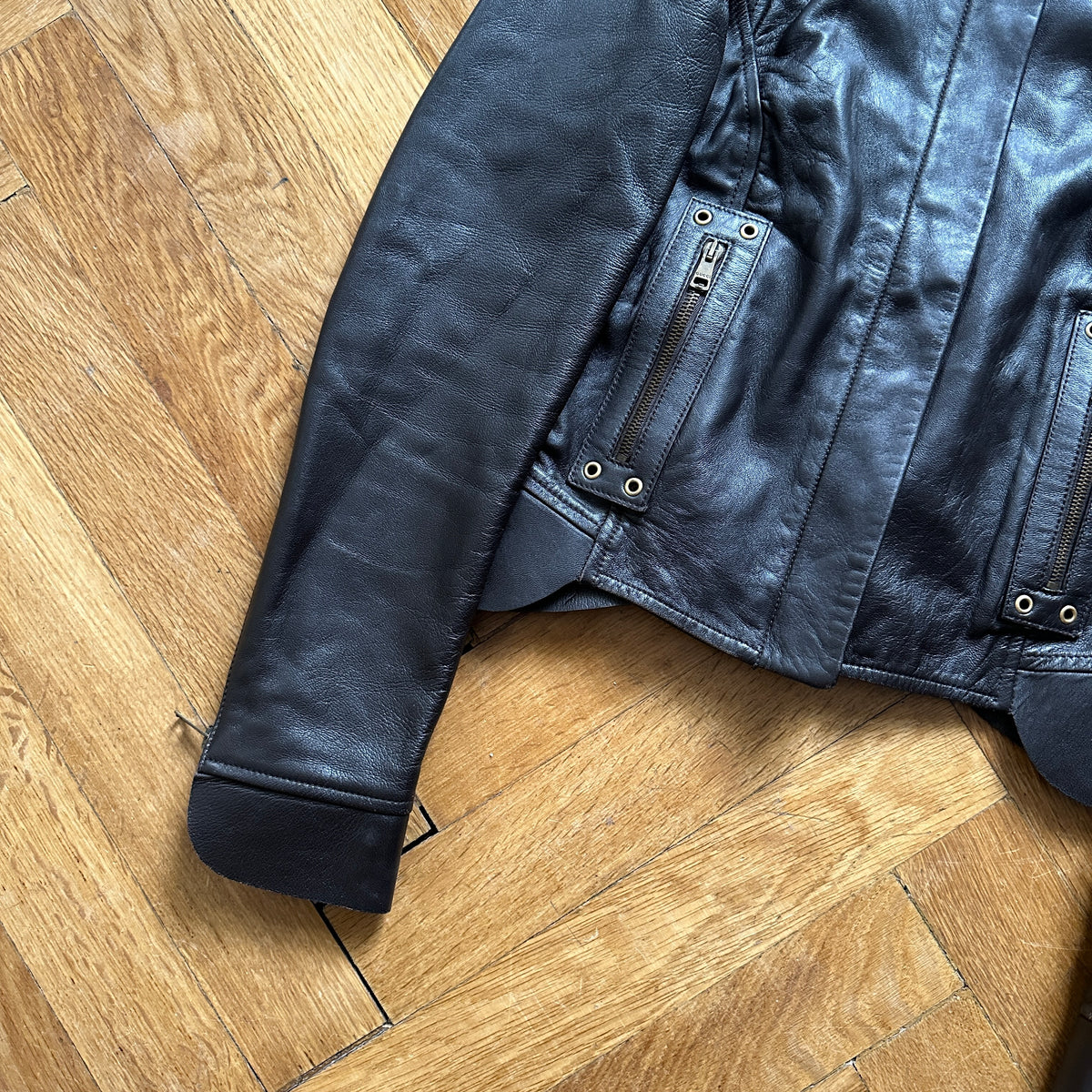 Gucci by Tom Ford 2000s Brown Paneled Leather Jacket