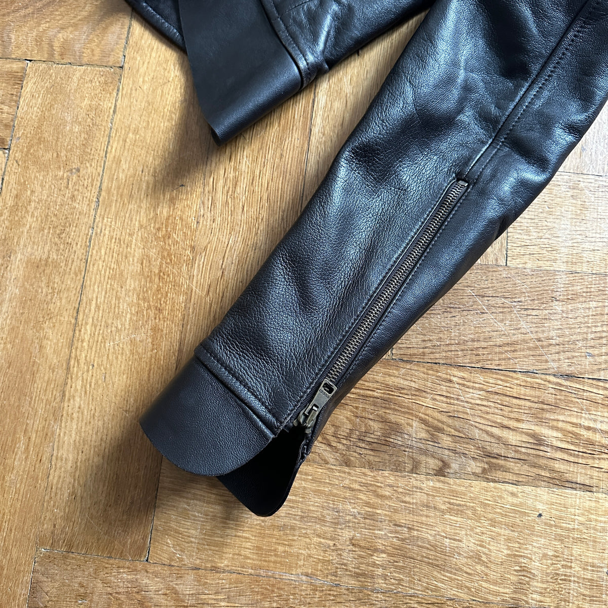Gucci by Tom Ford 2000s Brown Paneled Leather Jacket