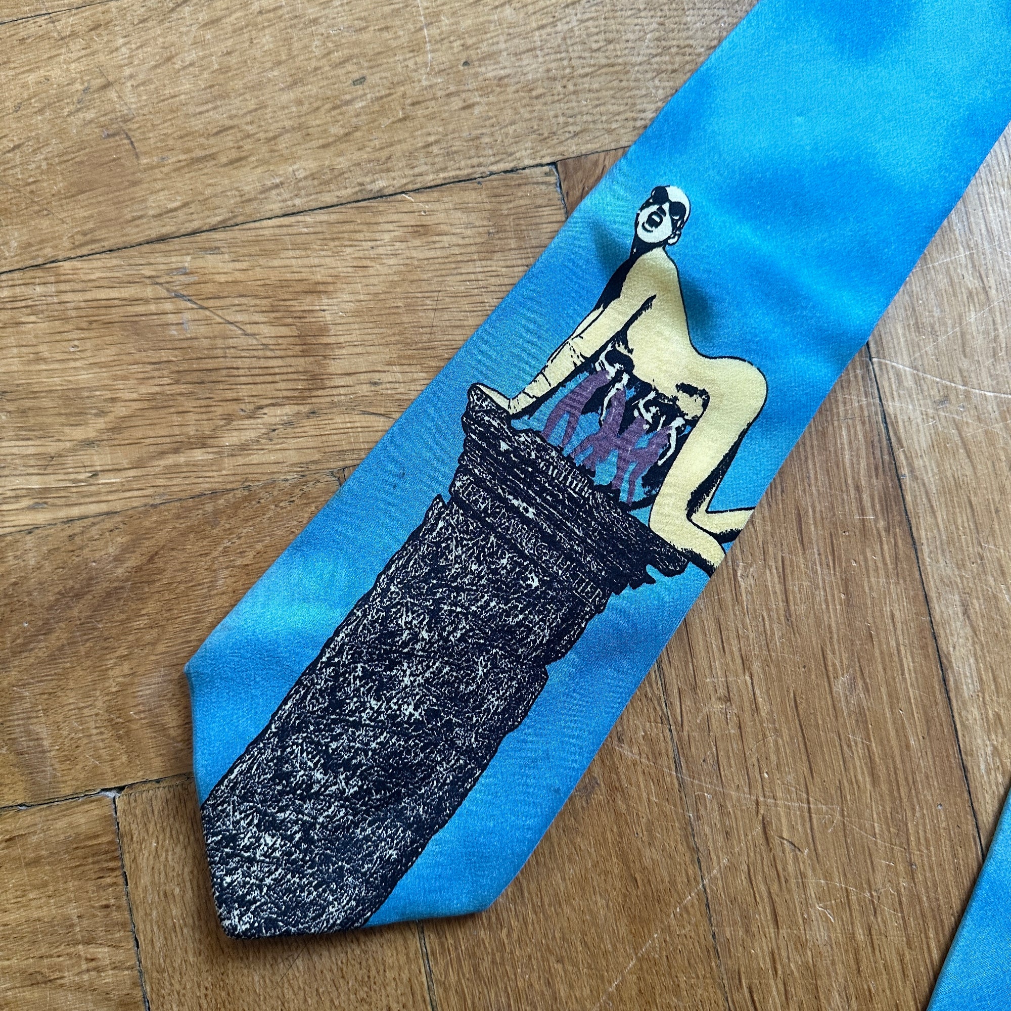 Jean Paul Gaultier 80s Printed Tie