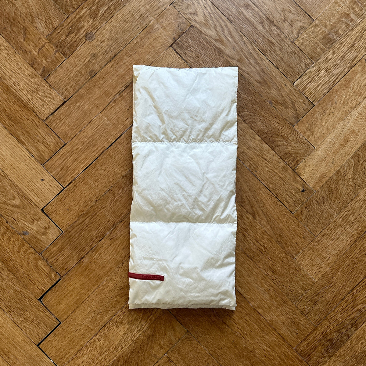 Prada Sport 2000s White Down Scarf
