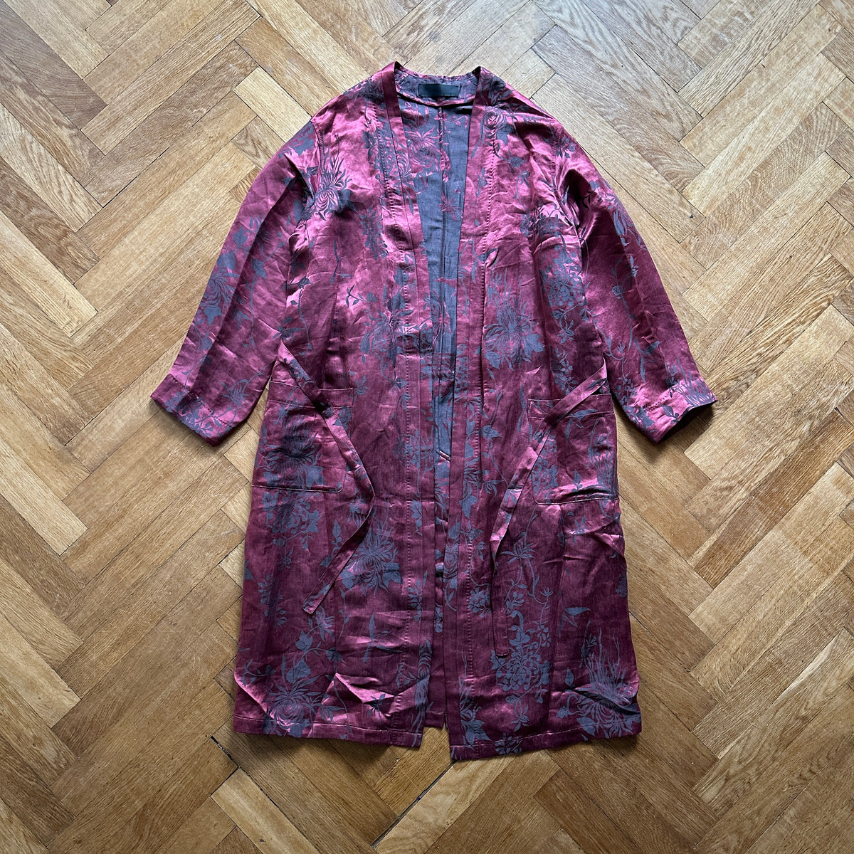 Haider Ackermann SS15 Floral Oversized Kimono Coat