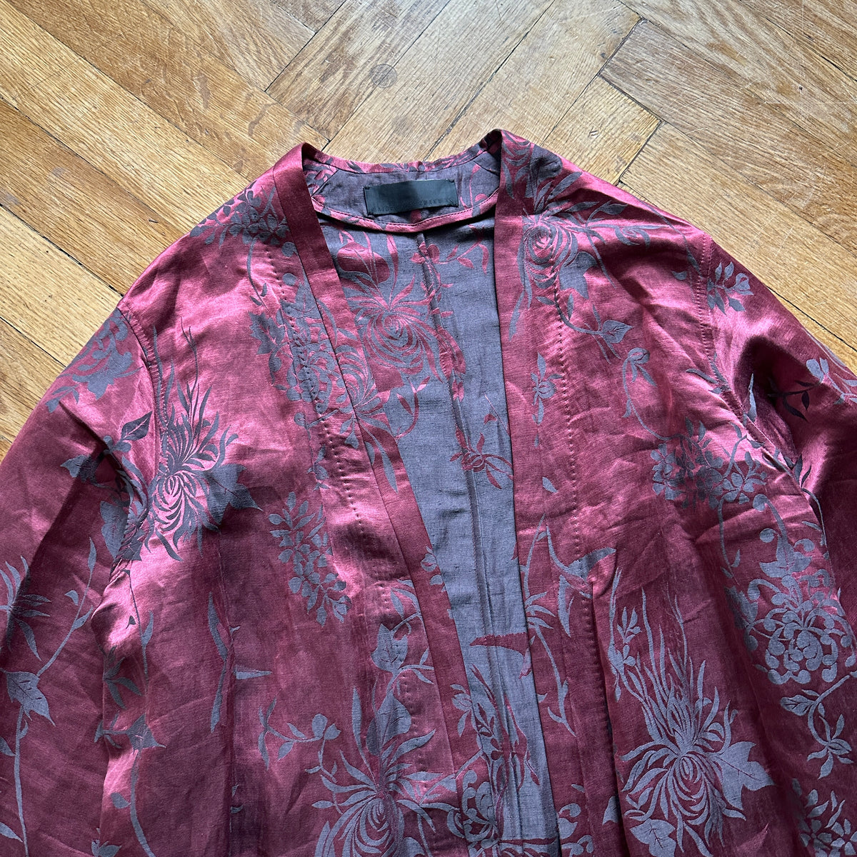 Haider Ackermann SS15 Floral Oversized Kimono Coat