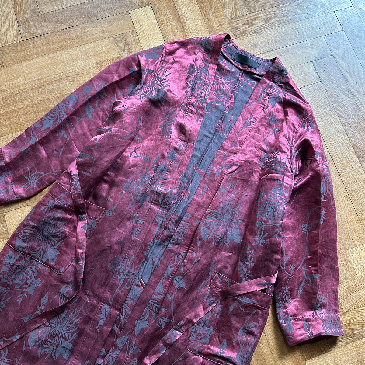 Haider Ackermann SS15 Floral Oversized Kimono Coat