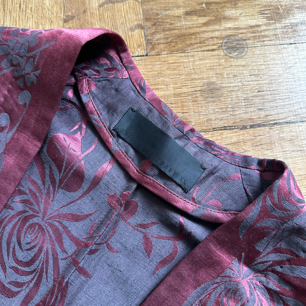 Haider Ackermann SS15 Floral Oversized Kimono Coat