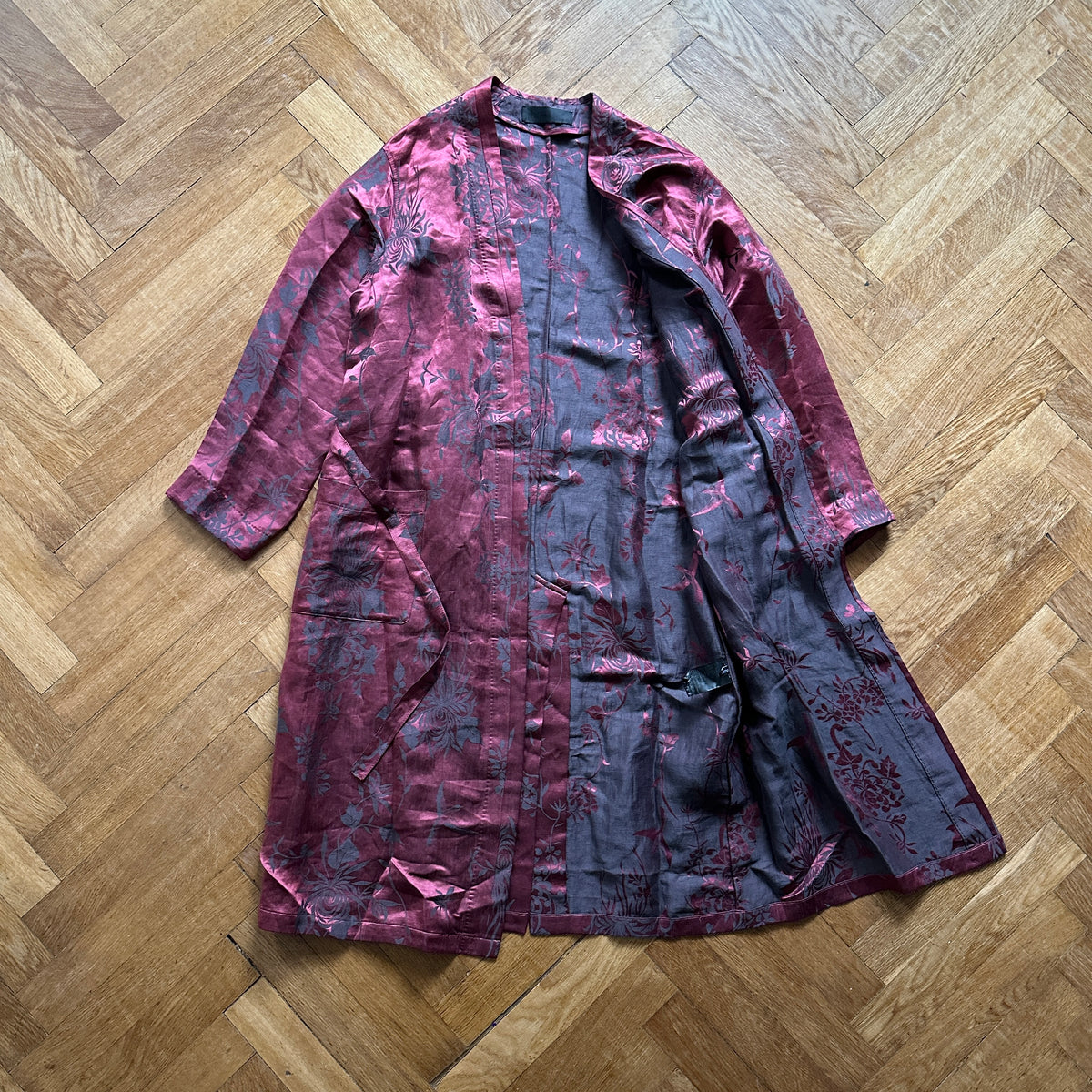 Haider Ackermann SS15 Floral Oversized Kimono Coat