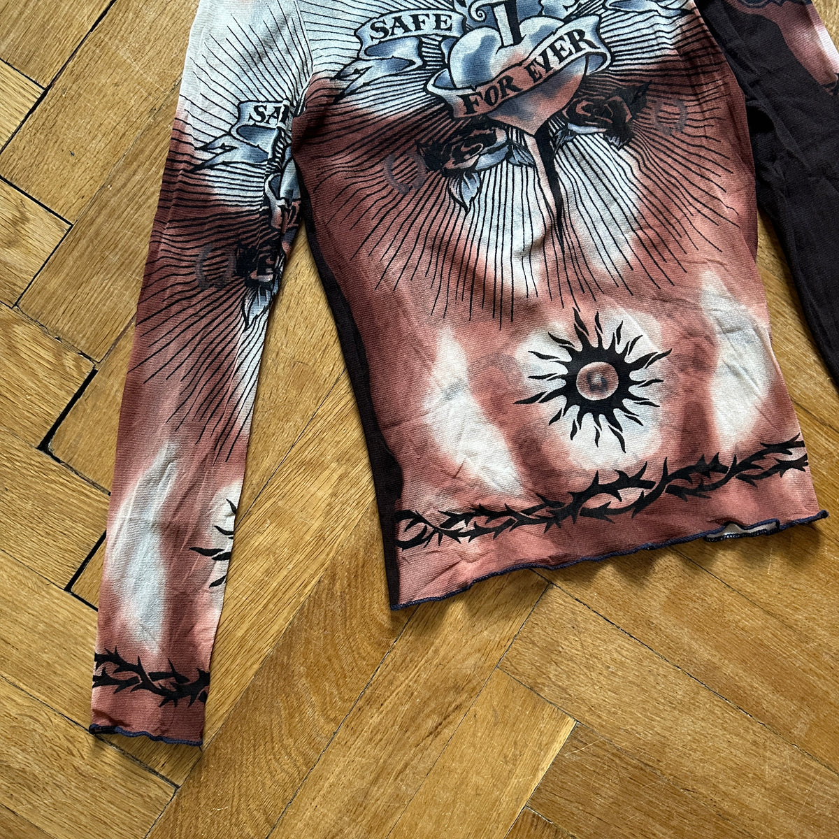 Jean Paul Gaultier SS96 Safe Sex Forever Mesh Longsleeve