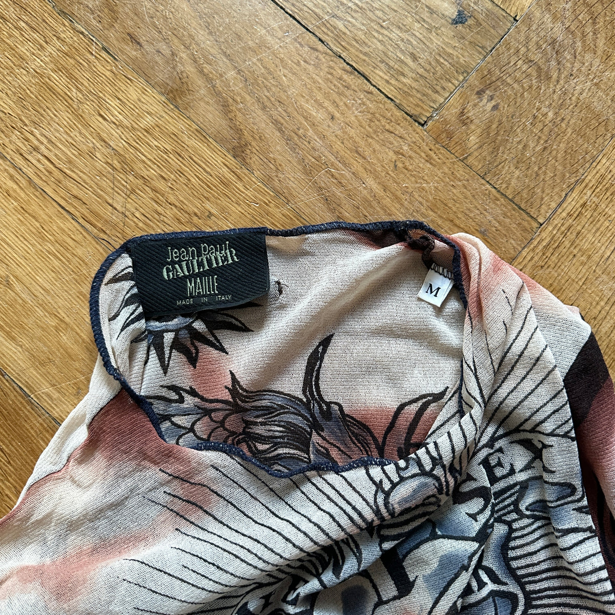 Jean Paul Gaultier SS96 Safe Sex Forever Mesh Longsleeve