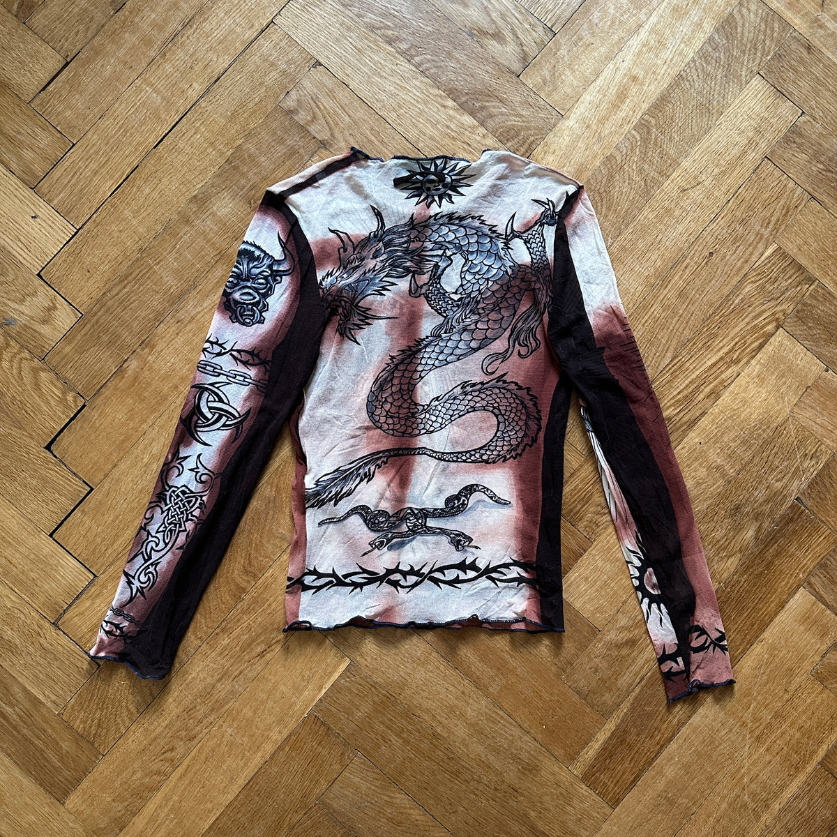 Jean Paul Gaultier SS96 Safe Sex Forever Mesh Longsleeve
