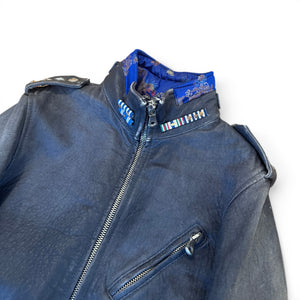 Dolce & Gabbana 2000s Distressed Officer Leather Jacket