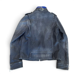 Dolce & Gabbana 2000s Distressed Officer Leather Jacket
