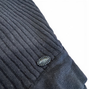 Chanel by Karl Lagerfeld AW06 Black Layered Ribbed Knit Skirt