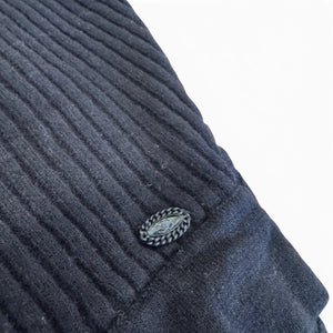 Chanel by Karl Lagerfeld AW06 Black Layered Ribbed Knit Skirt