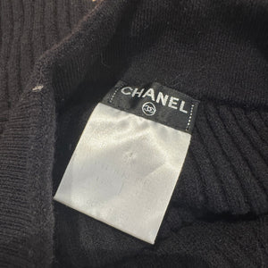 Chanel by Karl Lagerfeld AW06 Black Layered Ribbed Knit Skirt