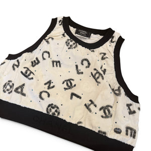 Chanel SS22 Logo Applique 2 Piece Set Sample