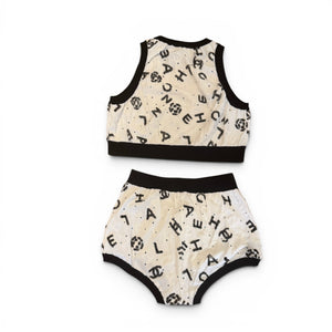 Chanel SS22 Logo Applique 2 Piece Set Sample