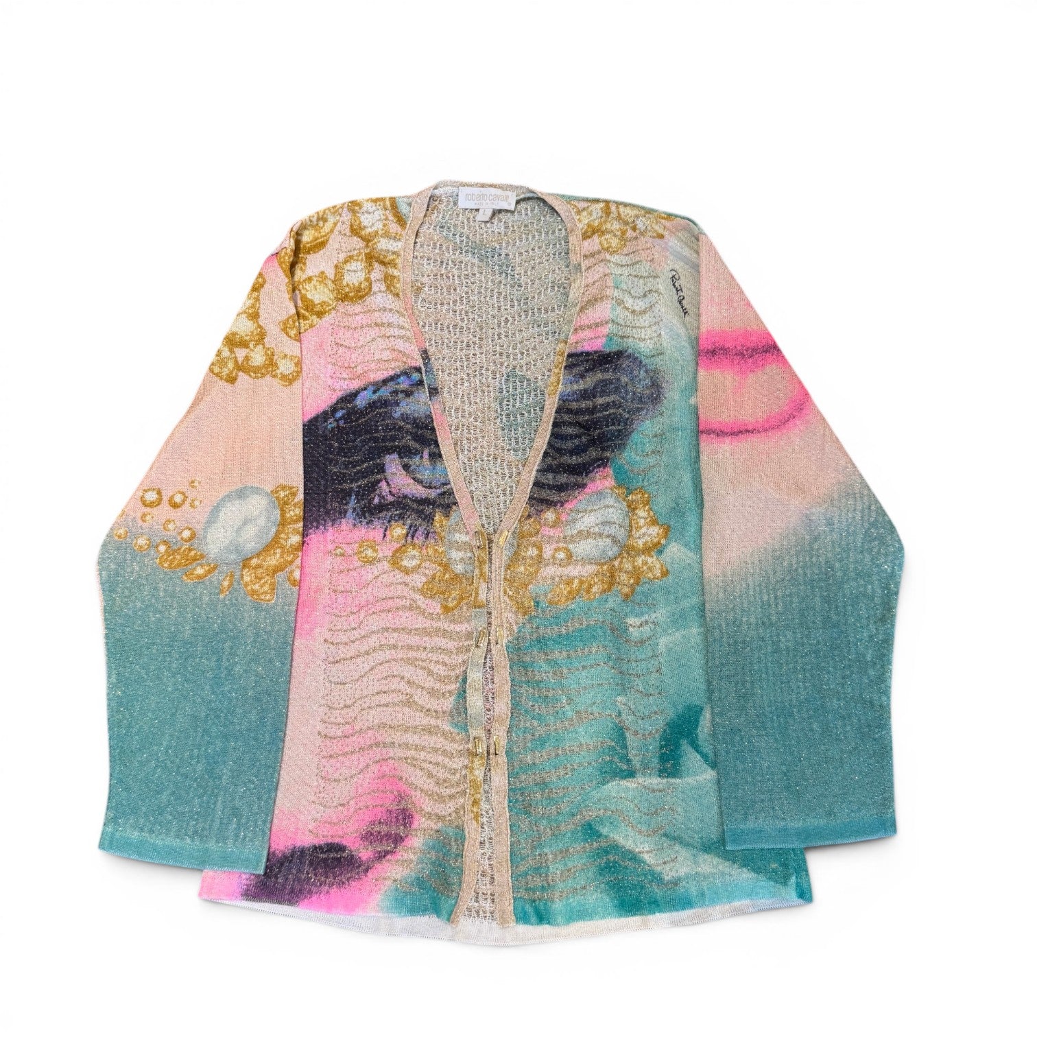 Roberto Cavalli SS01 Liz Taylor Knit Cardigan