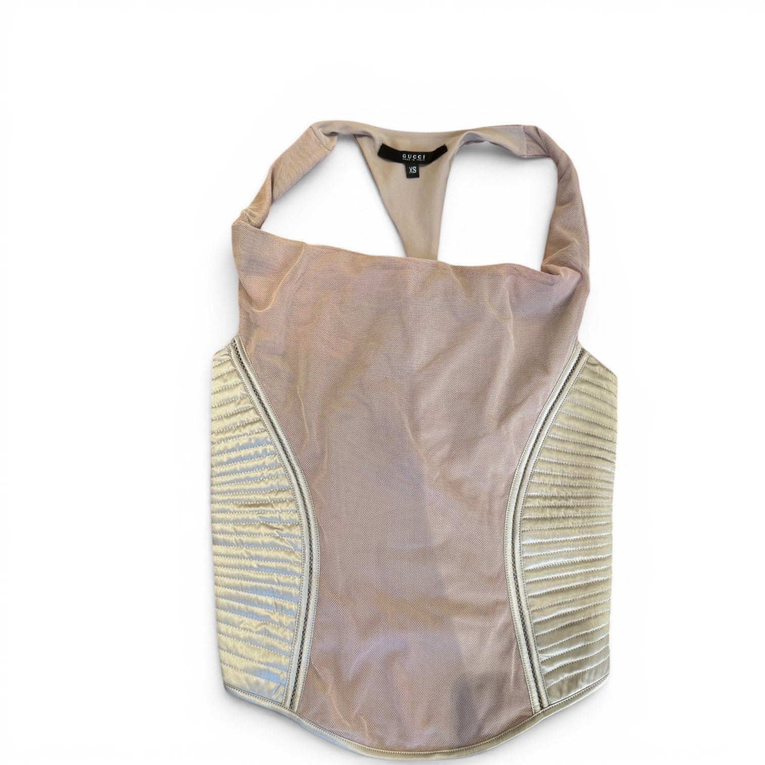 Gucci by Tom Ford FW03 Paneled Mesh Racerback Top