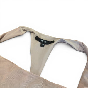 Gucci by Tom Ford FW03 Paneled Mesh Racerback Top