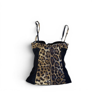 Dolce & Gabbana 2000s Leopard Bustier