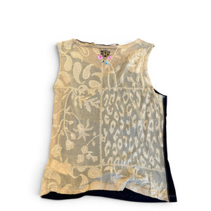 Roberto Cavalli 2000s Embellished Tiger Rock Top