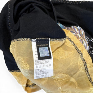 Roberto Cavalli 2000s Embellished Tiger Rock Top