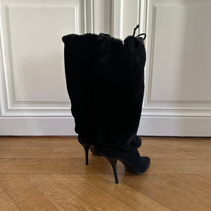 Helmut Lang 2000s Fur Trimmed Heels