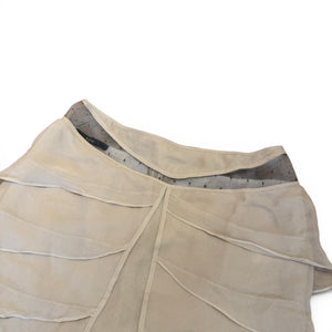 Gucci by Tom Ford SS02 Silk Mesh Layered Skirt