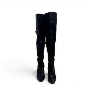 Celine by Ivana Omazic FW07 Paneled Overknee Leather Boots