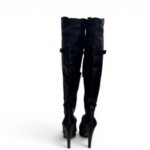 Celine by Ivana Omazic FW07 Paneled Overknee Leather Boots