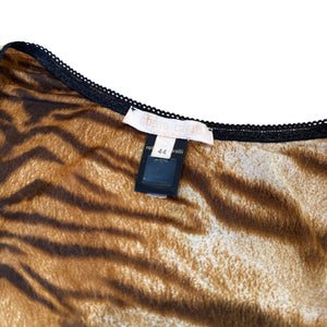 Roberto Cavalli 2000s Tiger Print Top