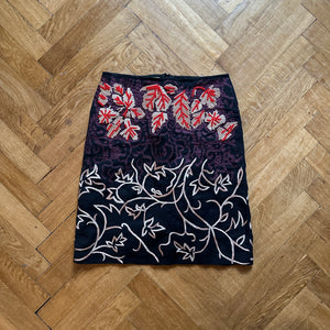 Dries Van Noten Floral Embellished Skirt