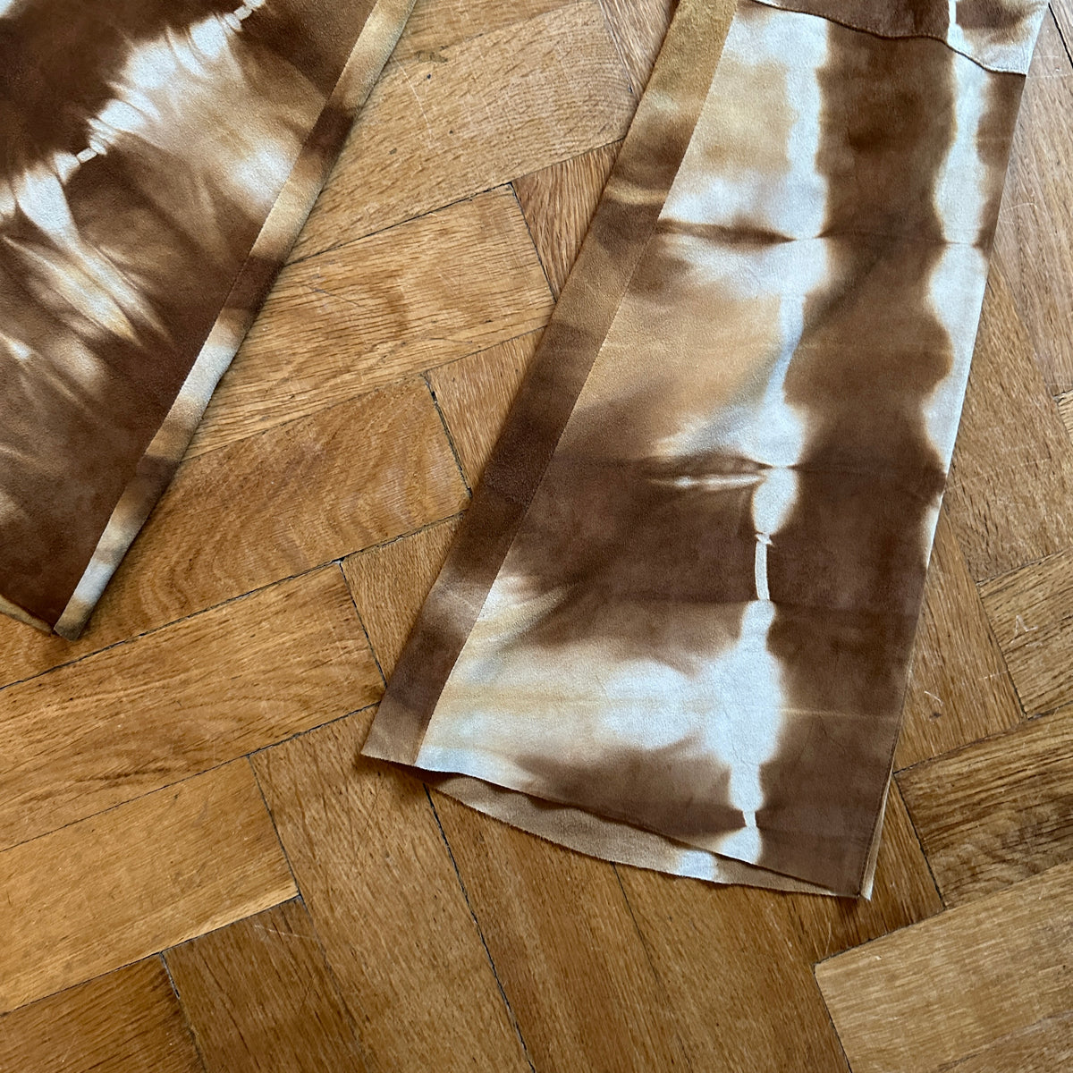 Gucci by Tom Ford FW99 Suede Tie Dye Flared Pants