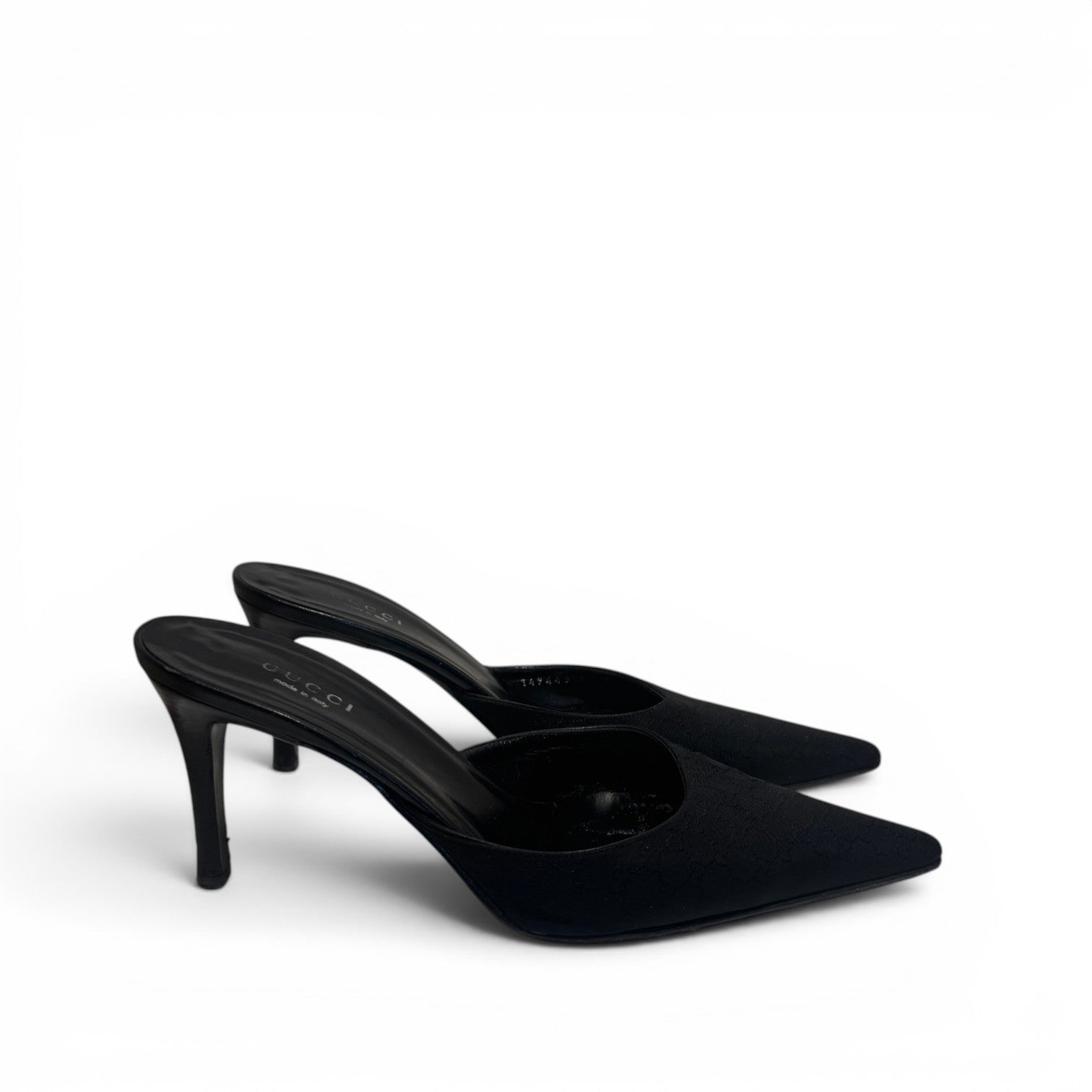 Gucci 2000s by Tom Ford Monogram Pointed Toe Heels