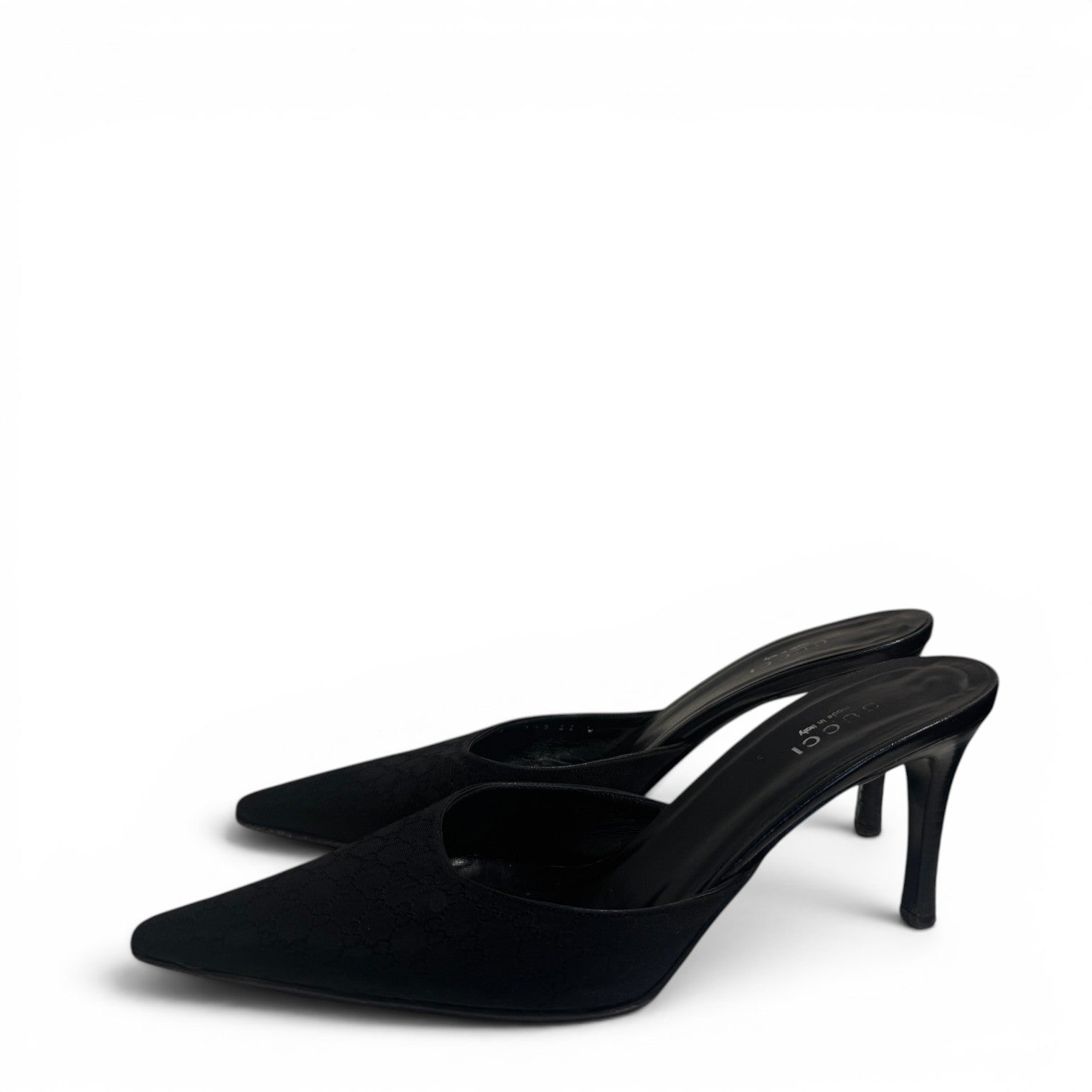 Gucci 2000s by Tom Ford Monogram Pointed Toe Heels
