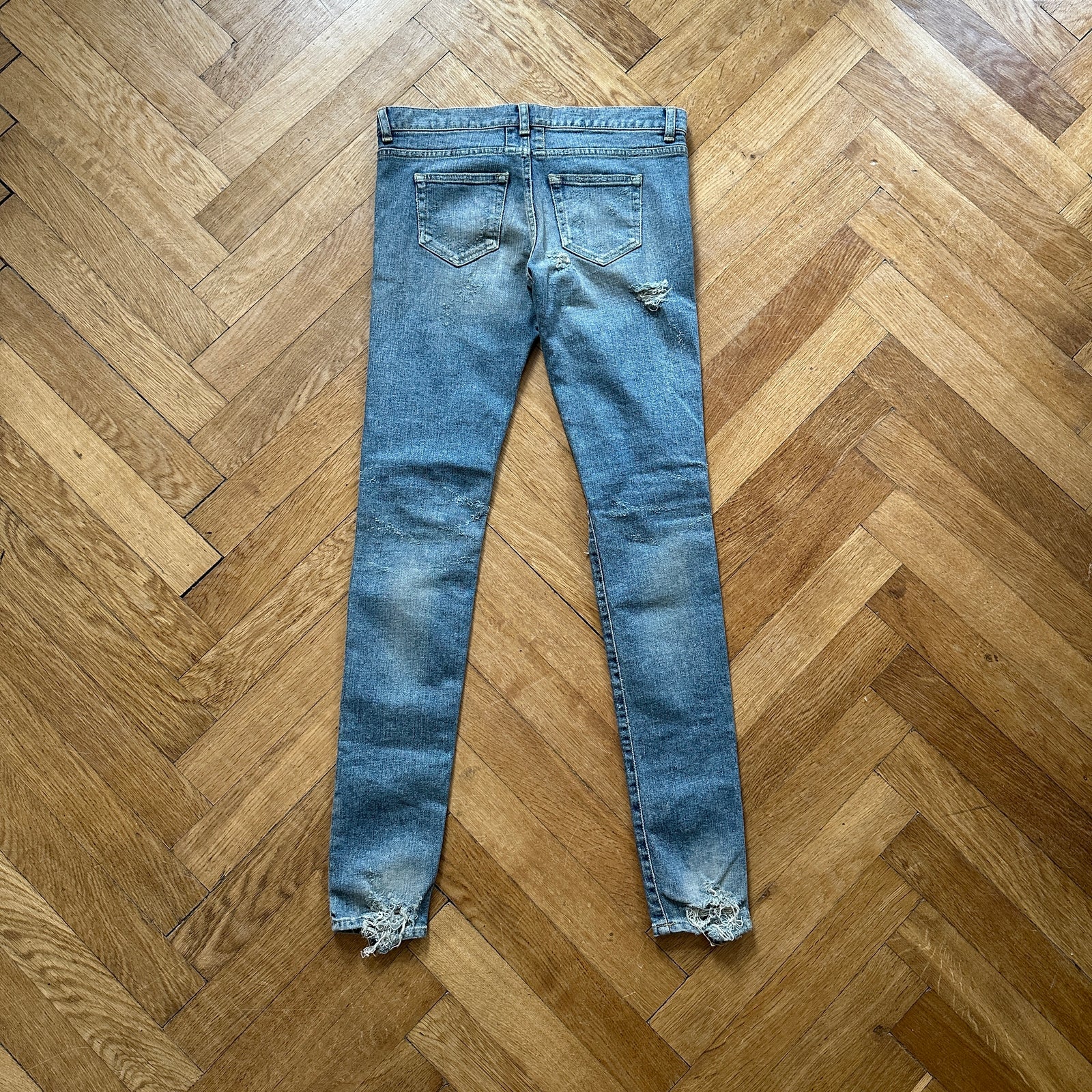 Saint Laurent Paris FW13 Chain Distressed Denim