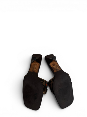 2000s by Karl Lagerfeld Beaded Zucca Heels