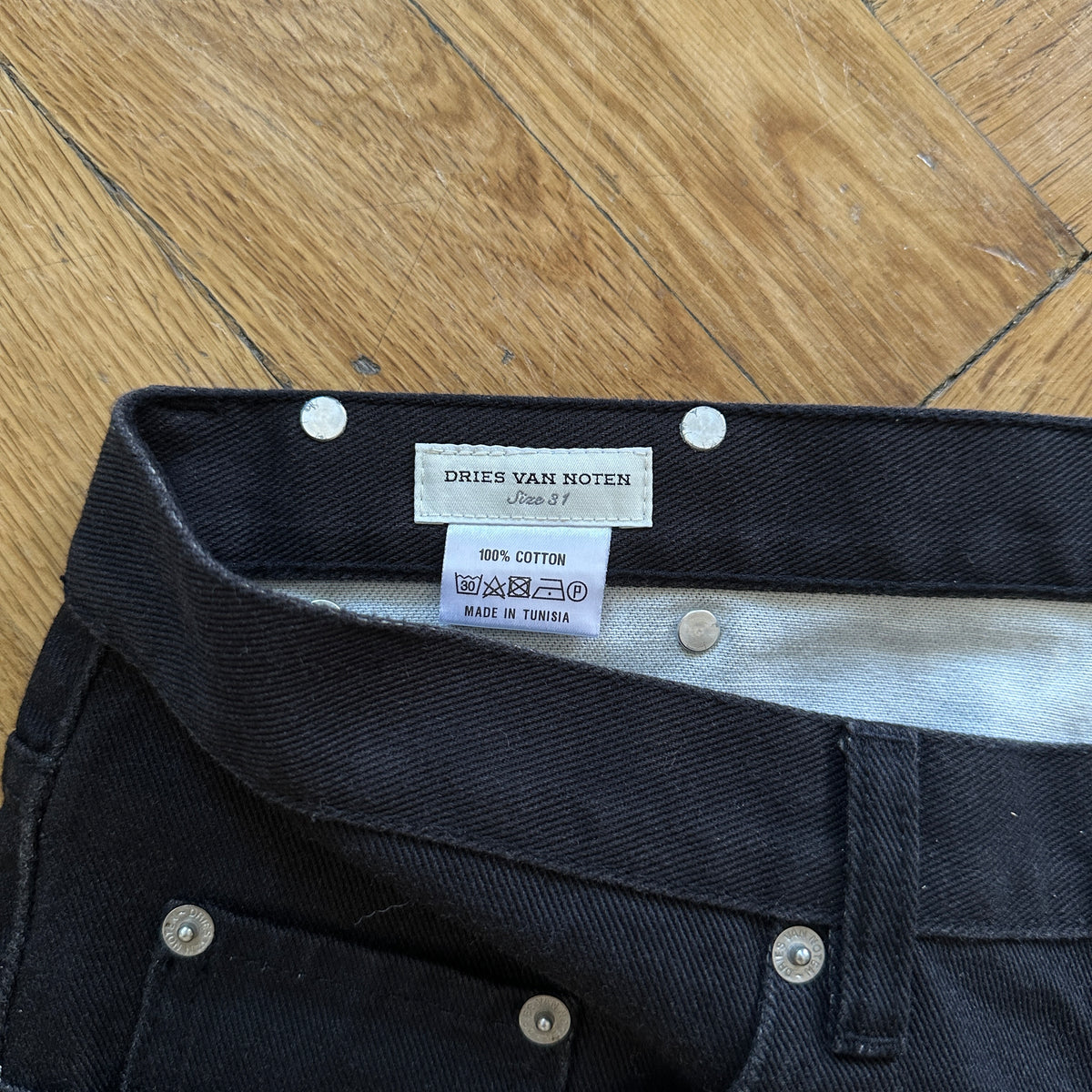 Dries Van Noten SS14 Floral Denim Shorts