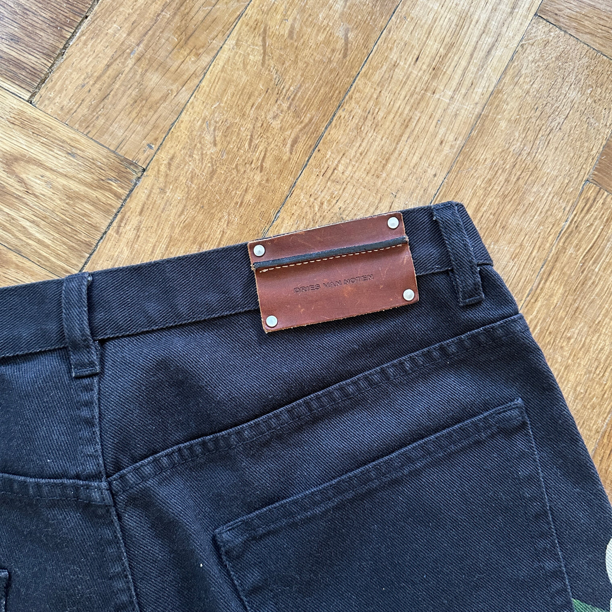 Dries Van Noten SS14 Floral Denim Shorts