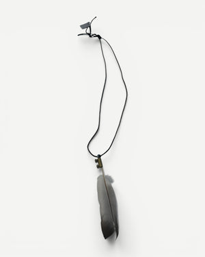 Ann Demeulemeester SS07 Feather Pendant Necklace