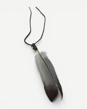 Ann Demeulemeester SS07 Feather Pendant Necklace