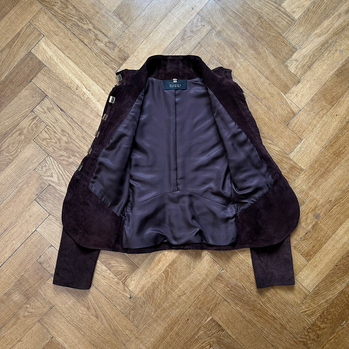 Gucci by Tom Ford SS04 Python Suede Paneled Jacket