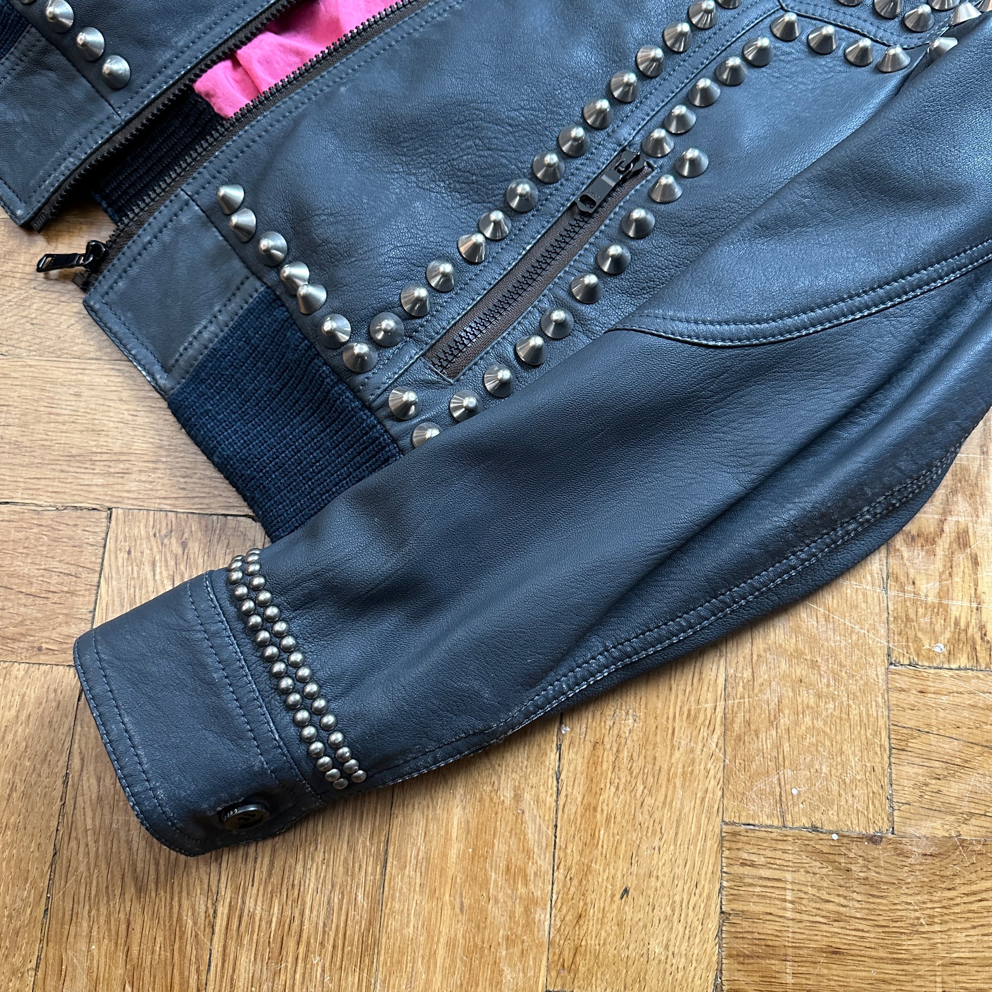 Gucci FW18 Hypnotizer Leather Studded Embellished Sample Jacket