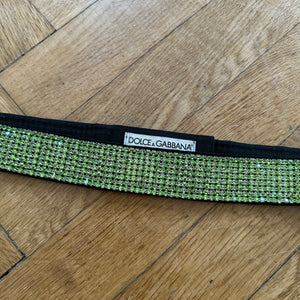 Dolce & Gabbana SS00 Green Swarovski Belt