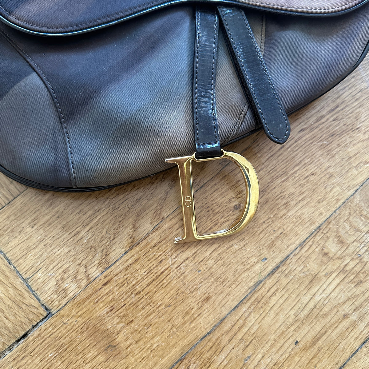 Christian Dior by John Galliano 2000s Dyed Nylon Saddle Bag