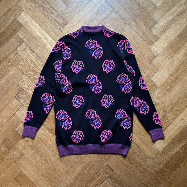 Saint Laurent Paris SS16 Surf Sound Rose Cardigan - Ākaibu Store