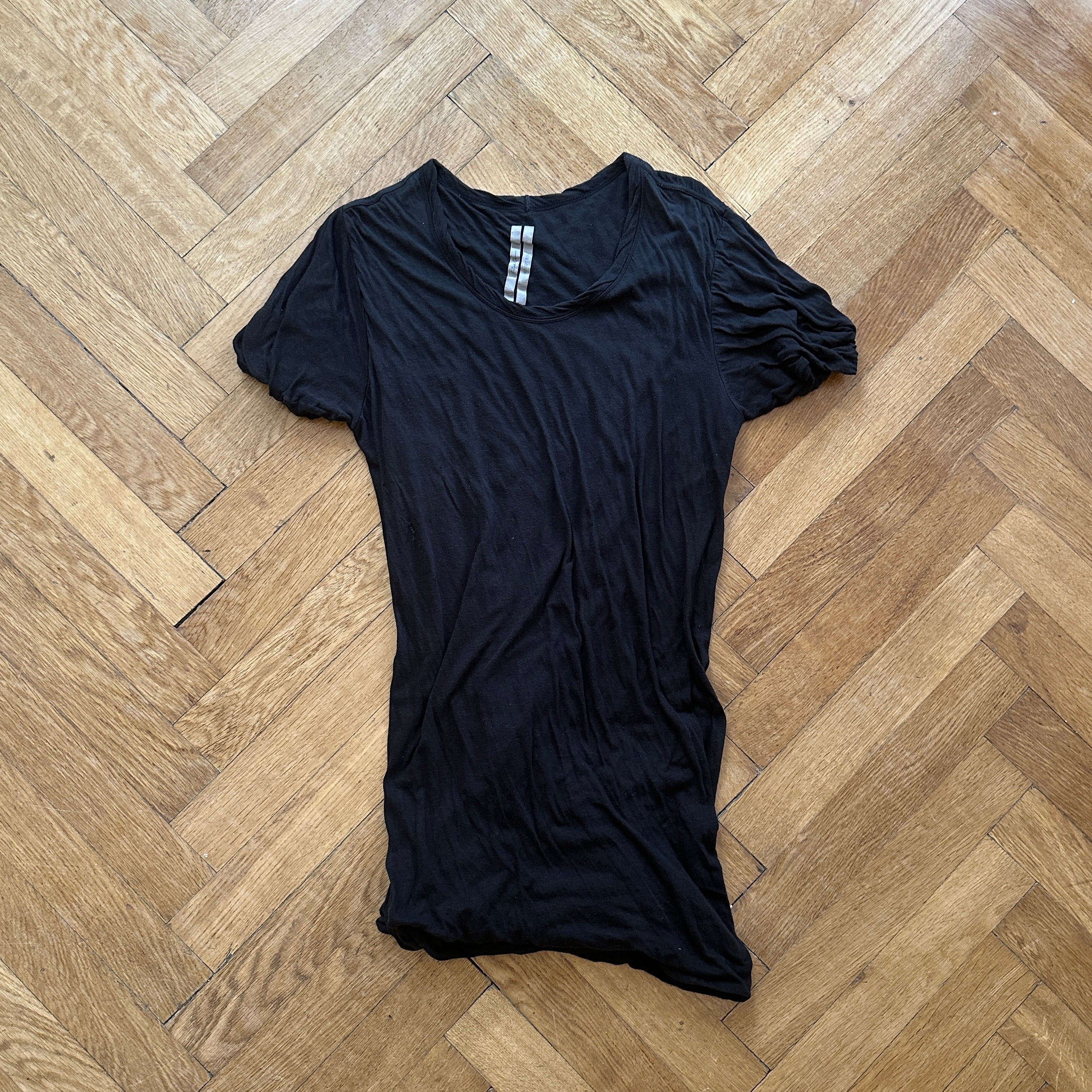 Rick Owens FW14 Moody Black Double Layer T-Shirt