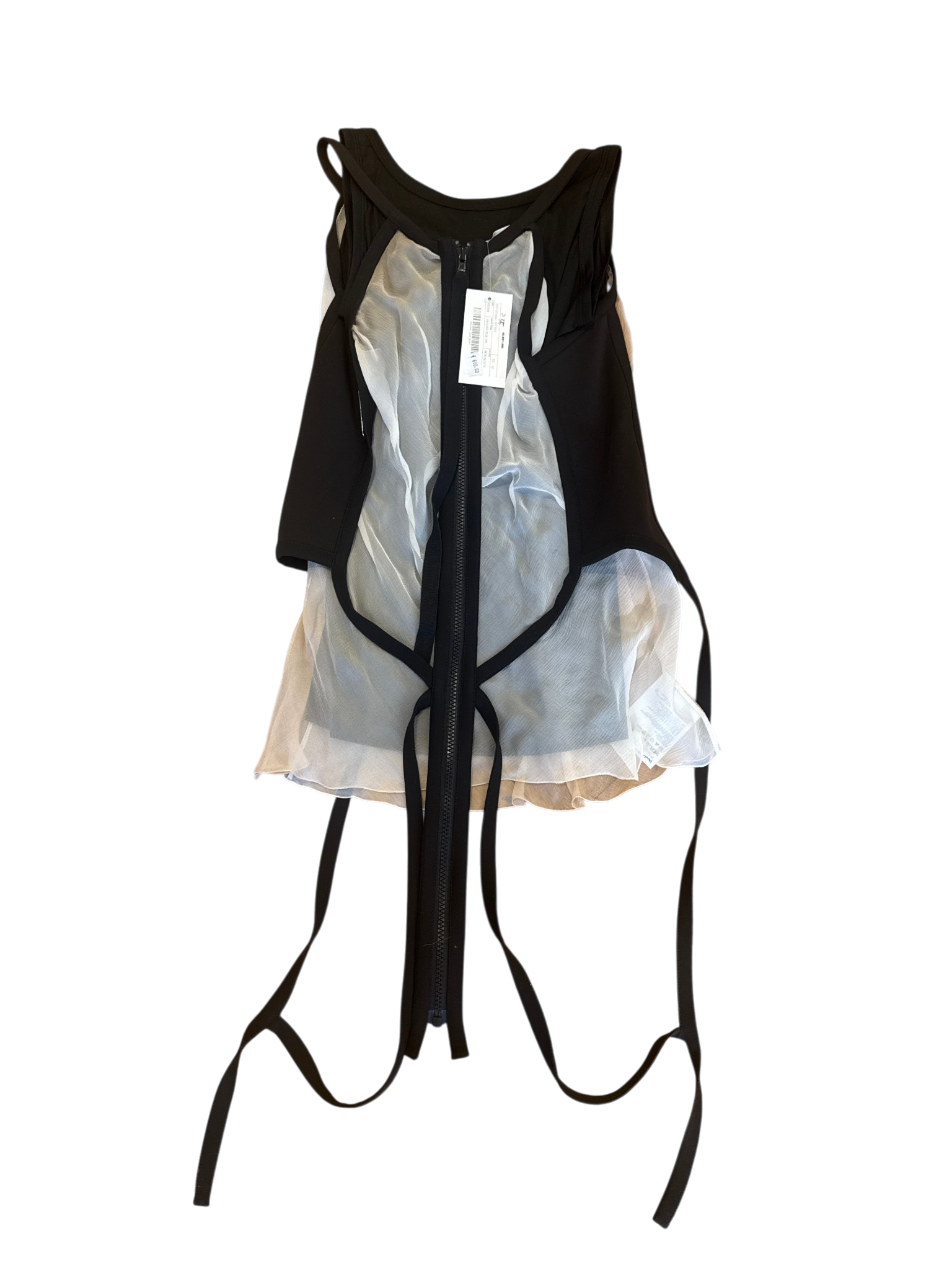 Helmut Lang SS03 Silk-Chiffon Bondage Top Dress