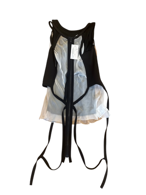 Helmut Lang SS03 Silk-Chiffon Bondage Top Dress